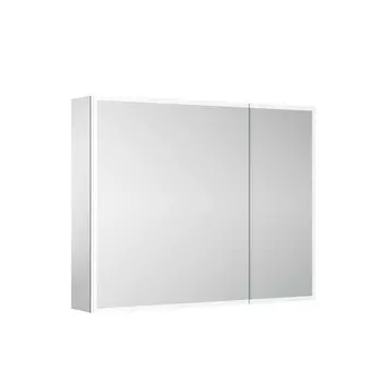 Зеркальный шкаф с подсветкой Sancos Evoke 90 см SC8090 серый