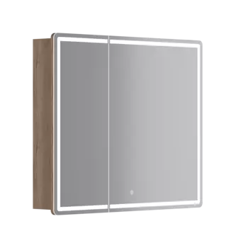 Зеркальный шкаф с подсветкой Sancos Mirror 89 см MI90EG дуб галифакс