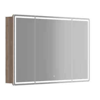 Зеркальный шкаф с подсветкой Sancos Mirror 119 см MI120EG дуб галифакс