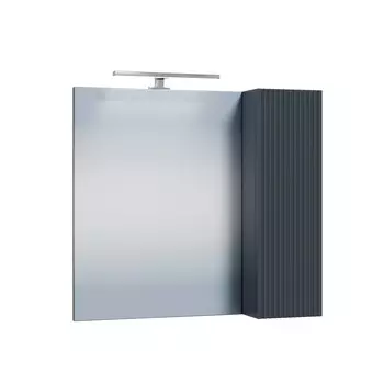 Зеркальный шкаф СанТа Альтаир 70 см 700503 графит матовый