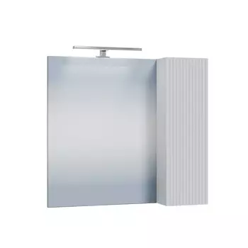 Зеркальный шкаф СанТа Альтаир 70 см 700500 белый глянцевый