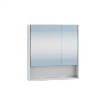 Зеркальный шкаф СанТа Сити 60 см 700337 подвесной, белый