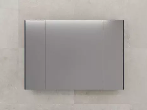 Зеркальный шкаф Style Line Лима 100 см ЛС-00002343 подвесной, графит