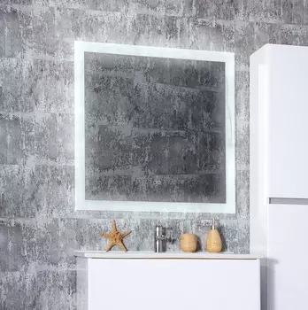 Зеркало Бриклаер Вега 85 см 4627125415319 белое