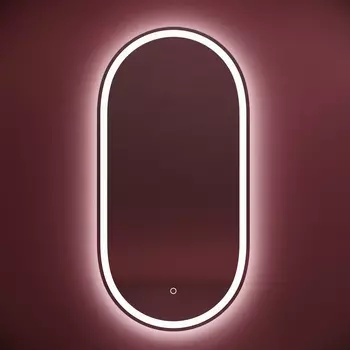Зеркало c подсветкой Sancos Oval 45x90 OV45F белое