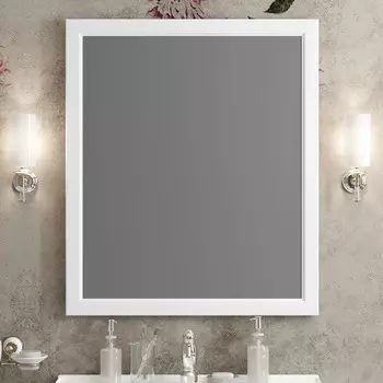 Зеркало Opadiris Омега 76 см 00-00007362 белое матовое