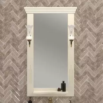 Зеркало Opadiris Риспекто 55 см 00-00007053 слоновая кость