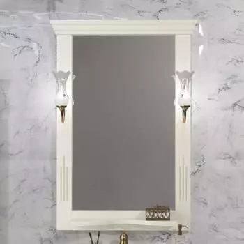 Зеркало Opadiris Риспекто 65 см 00-00007056 слоновая кость