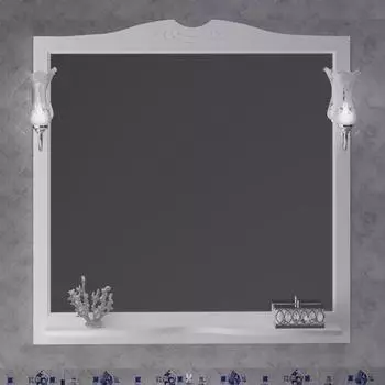 Зеркало Opadiris Валери 101 см 00-00006750 белый матовый