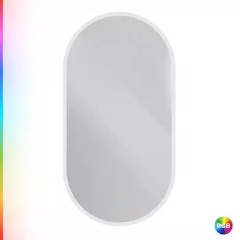 Зеркало с контурной подсветкой Cezares ELLISSE 55 см CZR-SPC-ELS-550-1050-RGB-TCH RGB