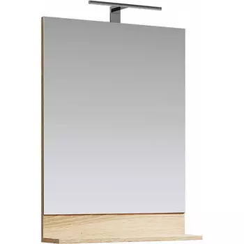 Зеркало с подсветкой Aqwella Фостер 60 дуб сонома