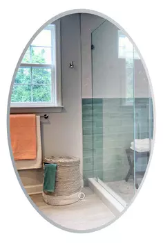 Зеркало с подсветкой Azario Gratsiya 60x90 AZ-Z-008CS серое