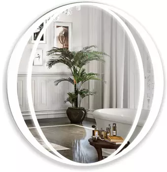 Зеркало с подсветкой Azario Oslo 77x77 LED-00002527 серое