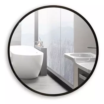 Зеркало с подсветкой Azario Ренуар 77x77 ФР-00002443 черное