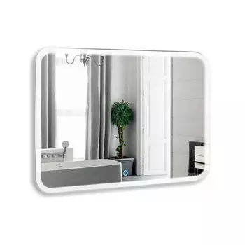 Зеркало с подсветкой Azario Стив 92x69 ФР-00001020 серое