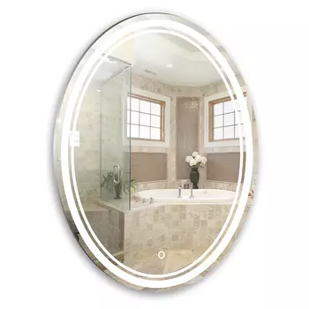 Зеркало с подсветкой Azario Vigo-S 57x77 LED-00002737 серое