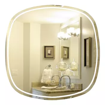 Зеркало с подсветкой Azario Vilnius 60x60 AZ-Z-015CS серое