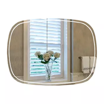 Зеркало с подсветкой Azario Vilnius 80x60 AZ-Z-016CS серое