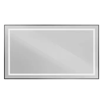 Зеркало с подсветкой BelBagno Kraft 140x80 SPC-KRAFT-1400-800-SENS-NERO черное