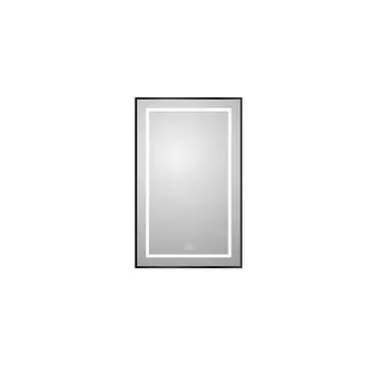 Зеркало с подсветкой BelBagno Kraft 50x80 SPC-KRAFT-500-800-LED-TCH-WARM-NERO черное
