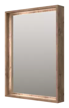 Зеркало с подсветкой Brevita Dallas 60x80 DAL-02060-074 темное дерево
