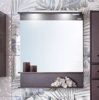 Зеркало с подсветкой Бриклаер Чили C 80 Венге