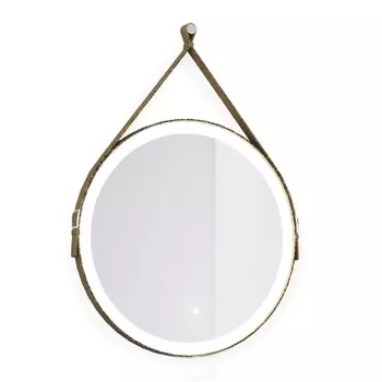 Зеркало с подсветкой Jorno Wood 50х50 бесконтактный включатель