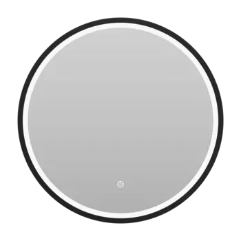 Зеркало с подсветкой Misty 60 см АЛЬ-02-60-14 подвесное, черное