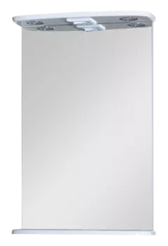 Зеркало с подсветкой Misty Магнолия 50x72 Э-Маг02050-01Св подвесное, белое