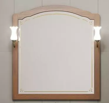 Зеркало с подсветкой Opadiris Лоренцо 100 светлый орех