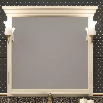 Зеркало с подсветкой Opadiris Риспекто 95 слоновая кость