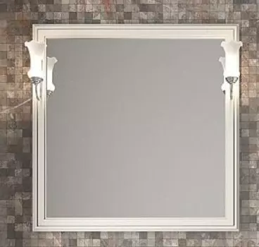 Зеркало с подсветкой Opadiris Санрайз 90 слоновая кость