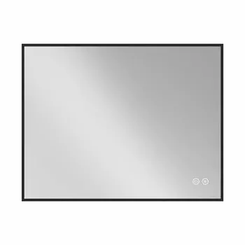 Зеркало с подсветкой Vincea 80x60 VLM-3VN800B-2 c диммером, антизапотевание, черное