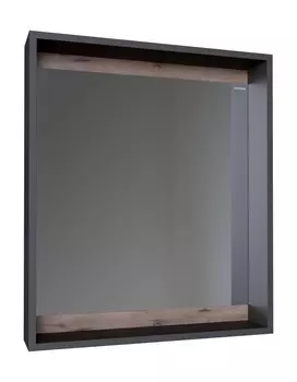 Зеркало с полкой Grossman Смарт 206007 60 см, графит