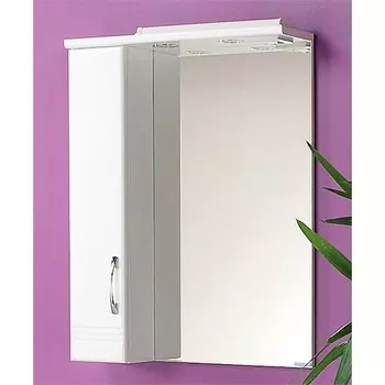Зеркало со шкафчиком Aquaton Онда 60 L белое