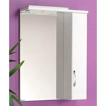 Зеркало со шкафчиком Aquaton Онда 60 R белое