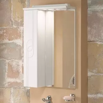 Зеркало со шкафчиком Aquaton Панда 50 L белое
