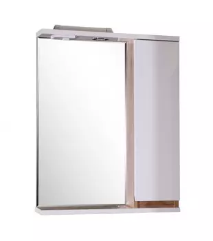 Зеркало со шкафчиком ASB-mebel Марко 60 белый, дуб