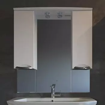 Зеркало со шкафчиком ASB-mebel Мессина 100 подвесное