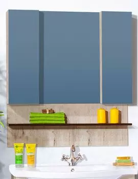 Зеркало со шкафчиком Бриклаер Карибы 100 дуб кантри/венге 4620750418854