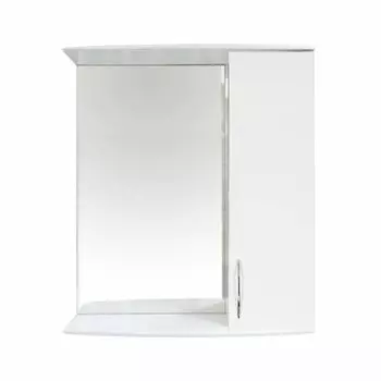 Зеркало со шкафчиком Orange Роса LA-50ZSW белое глянцевое