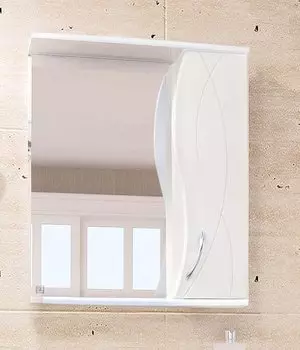 Зеркало со шкафчиком Style Line Амелия 65 белое