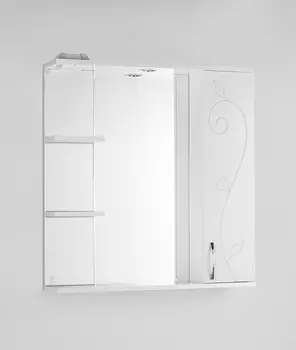 Зеркало со шкафчиком Style Line Фьюжн 80 белый