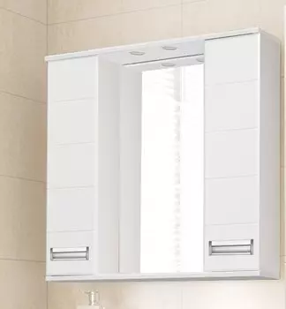 Зеркало со шкафчиком Style Line Ирис 100 белое