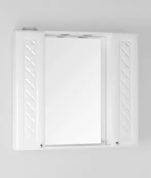 Зеркало со шкафчиком Style Line Канна 90 белое