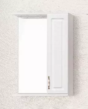 Зеркало со шкафчиком Style Line Олеандр 55 белая