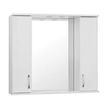 Зеркало со шкафчиком Style Line Стандарт 90 белое ЛС-00000133