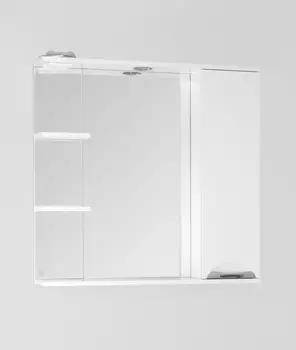 Зеркало со шкафчиком Style Line Жасмин 80 белое