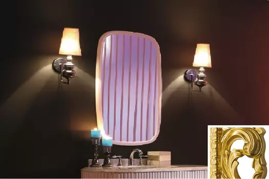 Зеркало Tessoro Rivoli 80 золото