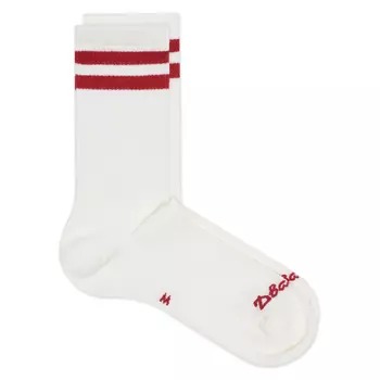 Носки белые с красным